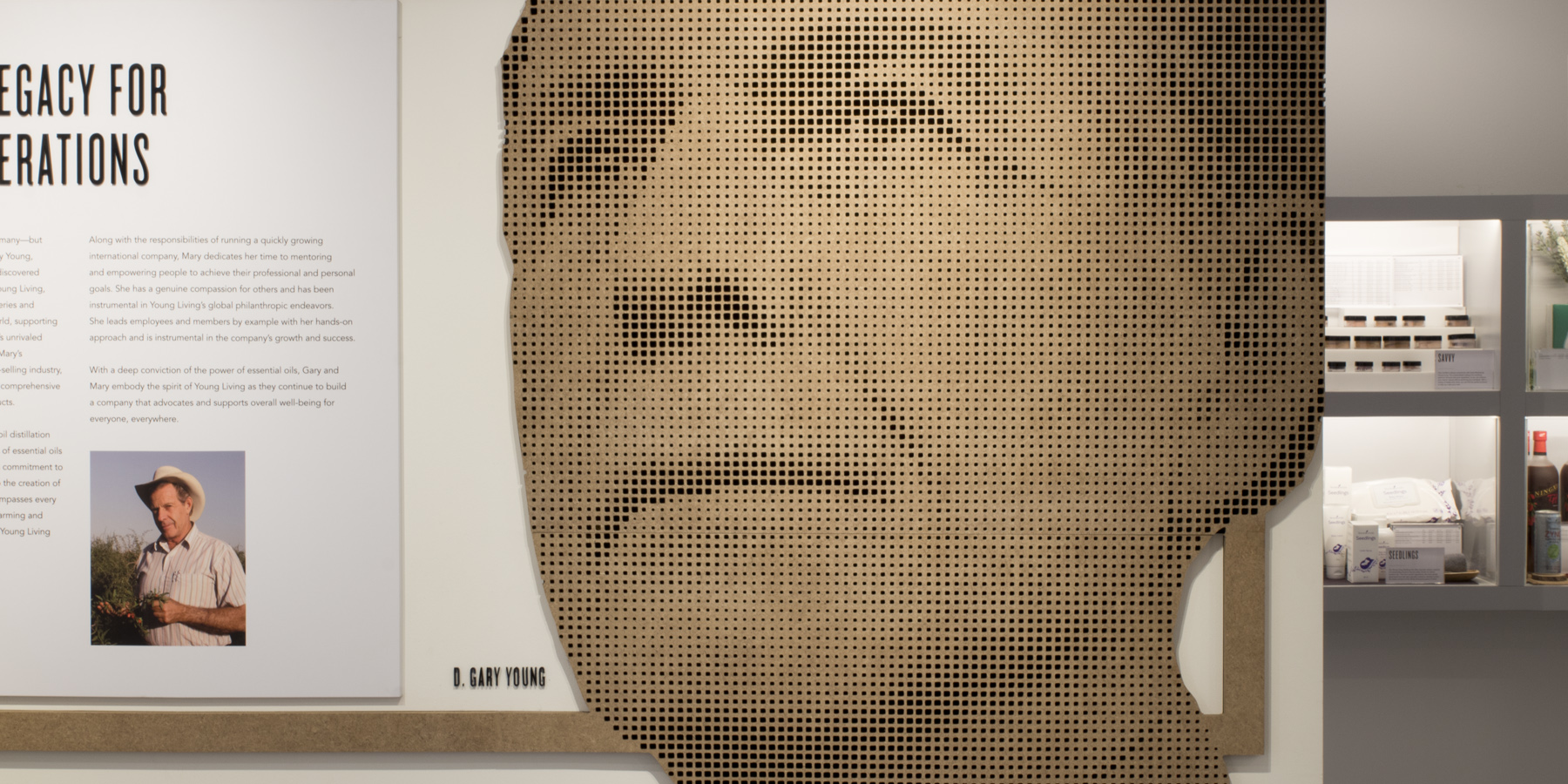 Halftone graphic cut-out using MDF - Gary Young